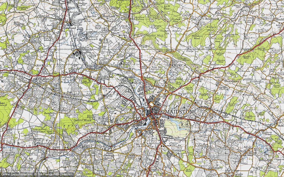 Old Map of Ringlestone, 1946 in 1946
