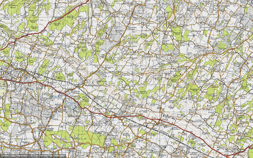 Historic Ordnance Survey Map of Ringlestone, 1946