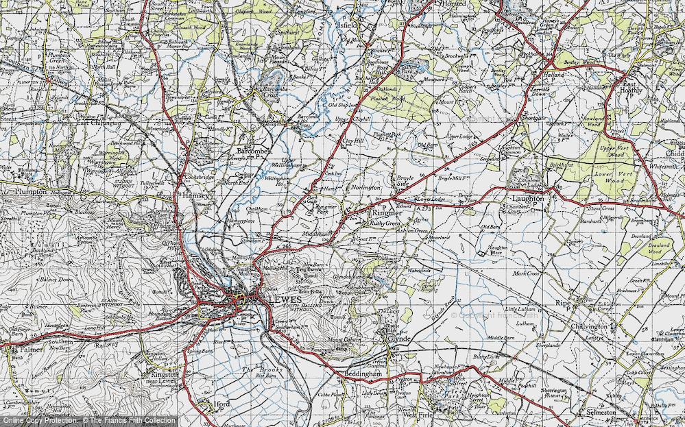 Old Map of Ringmer, 1940 in 1940