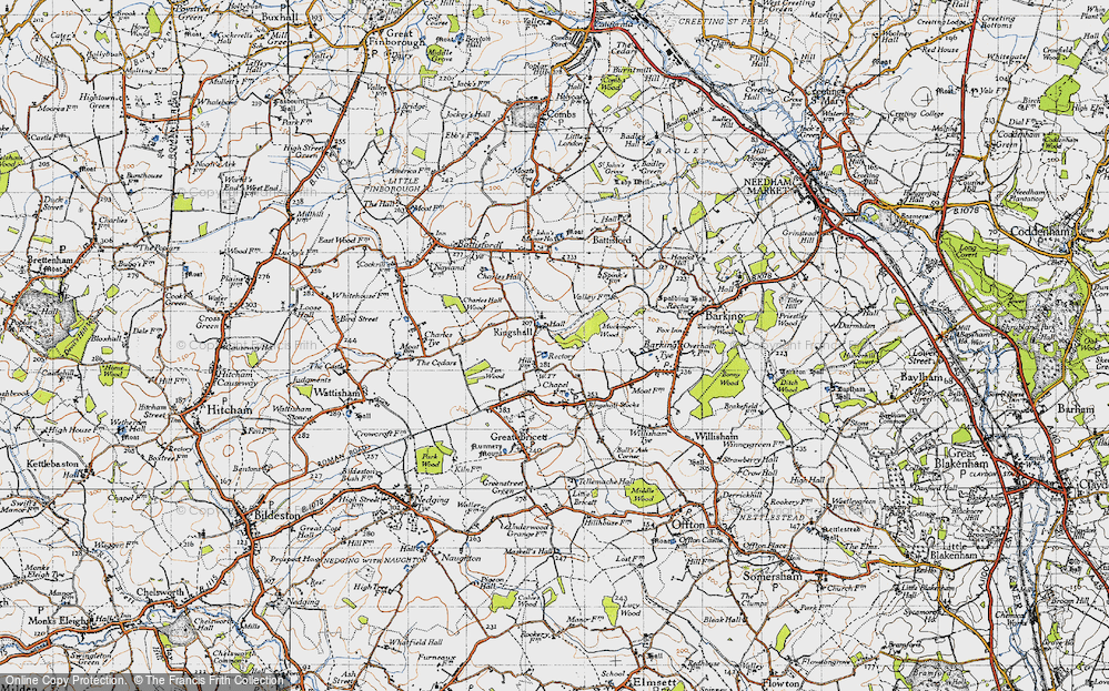 Old Map of Ringshall, 1946 in 1946