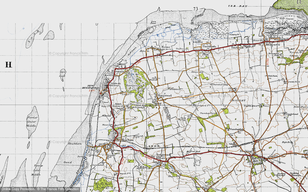 Old Map of Ringstead, 1946 in 1946