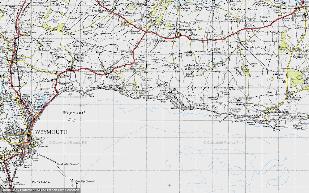 Old Map of Ringstead Bay, 1946 in 1946