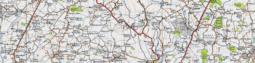 Old map of Ringtail Green in 1946