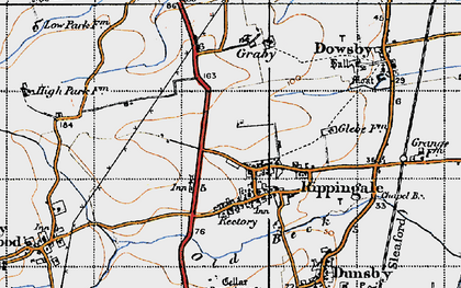 Old map of Rippingale in 1946