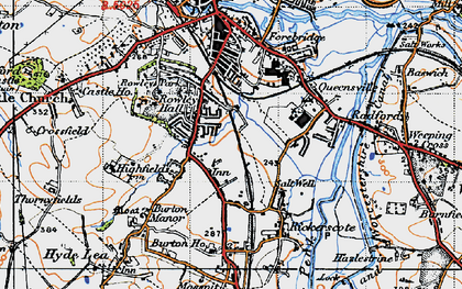Old map of Risingbrook in 1946