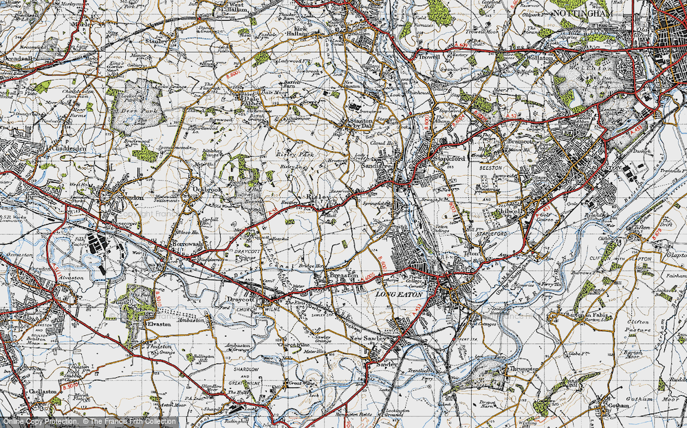 Old Map of Risley, 1946 in 1946