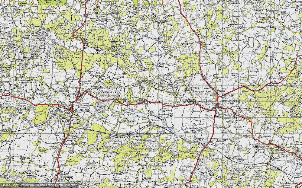 Old Map of River, 1940 in 1940