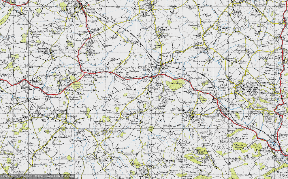 Old Map of Rivers' Corner, 1945 in 1945