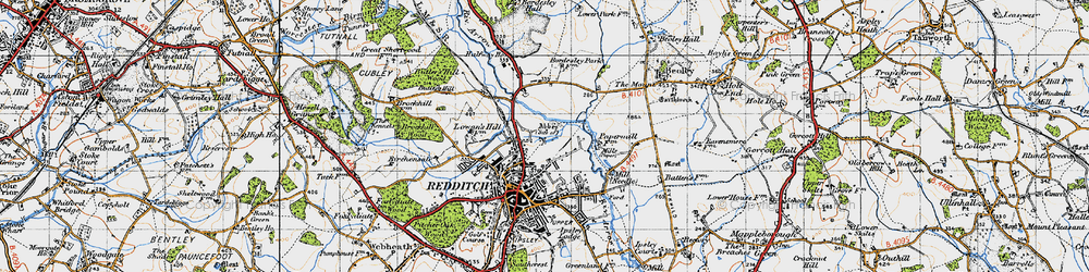 Old map of Riverside in 1947