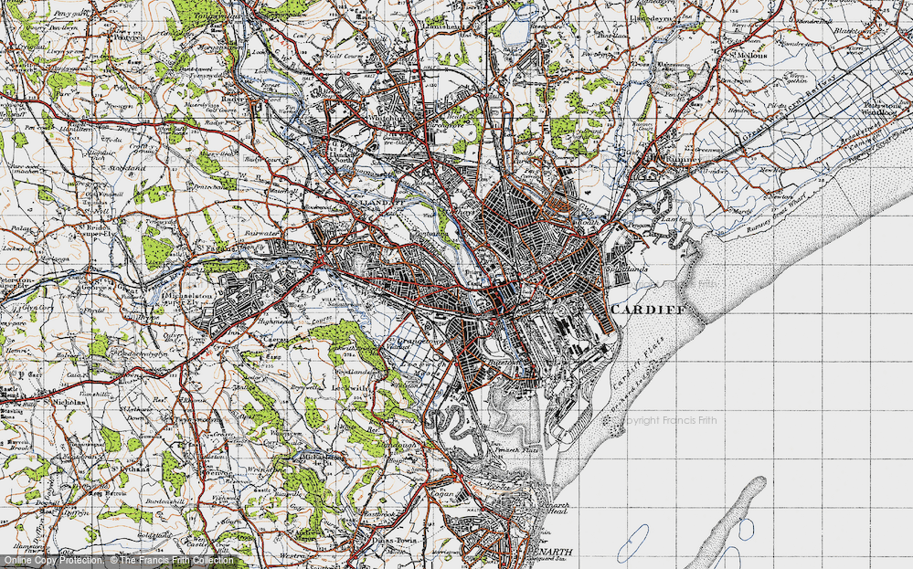 Old Map of Riverside, 1947 in 1947