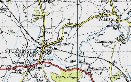 Old map of Rixon in 1945