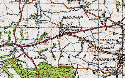 Old map of Robeston Wathen in 1946
