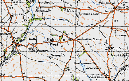 Old map of Robeston West in 1946