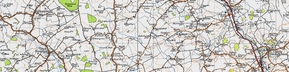 Old map of Robinhood End in 1946