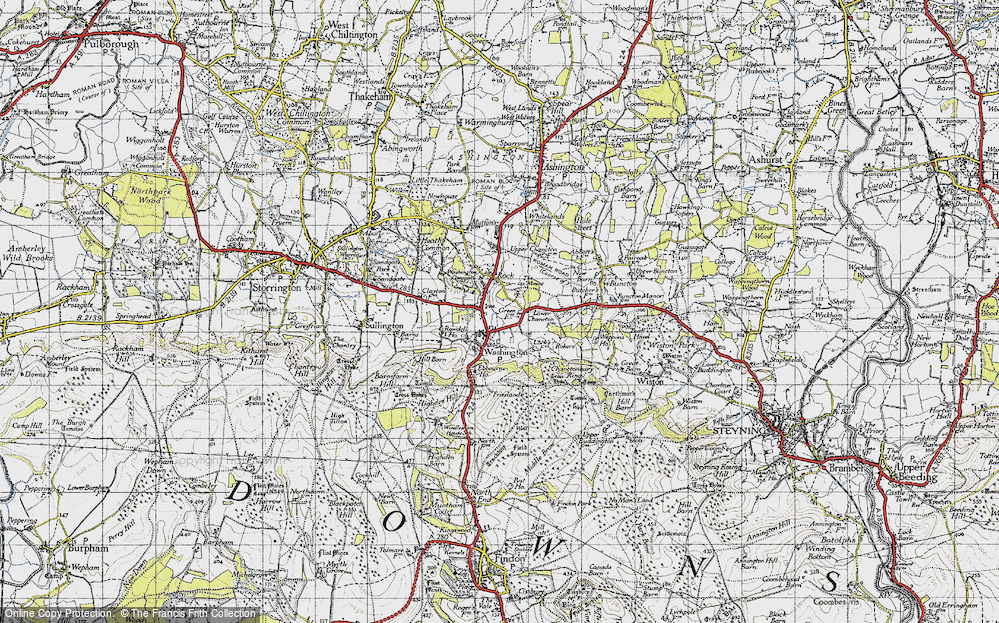 Old Map of Rock, 1940 in 1940