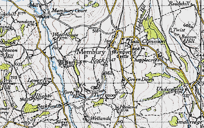Old map of Rock in 1946