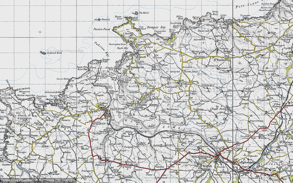 Old Map of Rock, 1946 in 1946