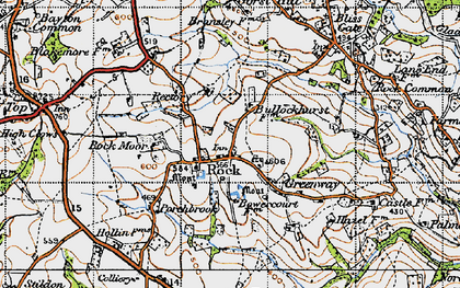Old map of Rock in 1947