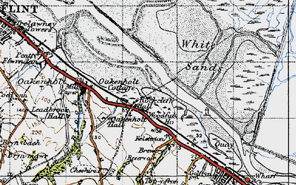 Old map of Rockcliffe in 1947