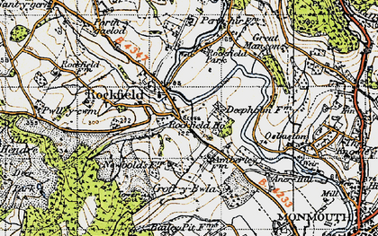 Old map of Osbaston in 1947