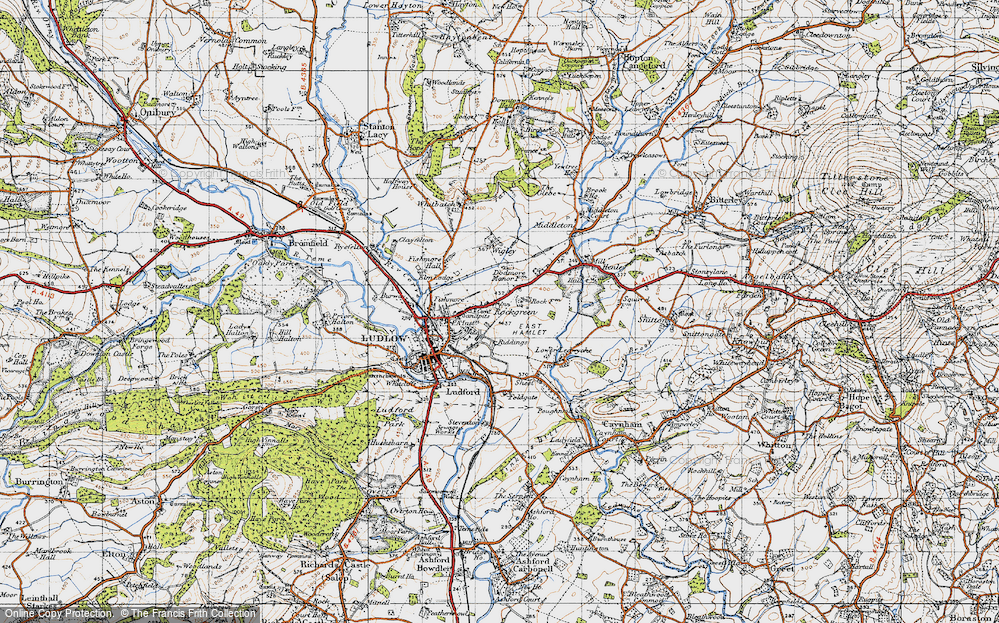 Old Map of Rockgreen, 1947 in 1947