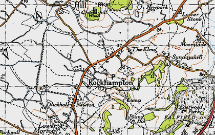 Old map of Rockhampton in 1946