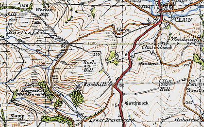 Old map of Rockhill in 1947