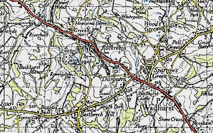 Old map of Rockrobin in 1940