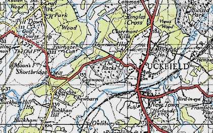 Old map of Rocks Park in 1940