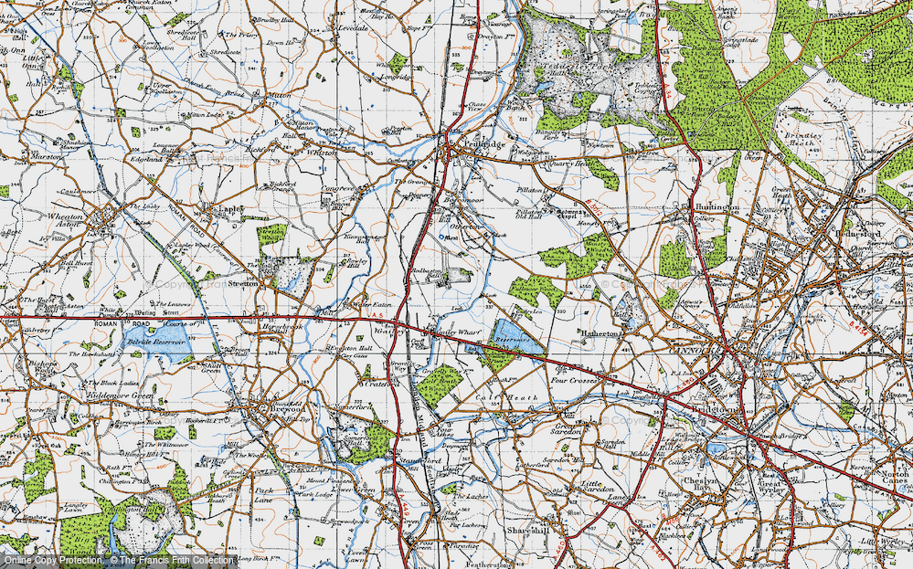 Old Map of Rodbaston, 1946 in 1946