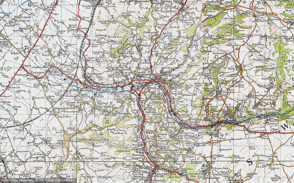 Old Map of Rodborough, 1946 in 1946