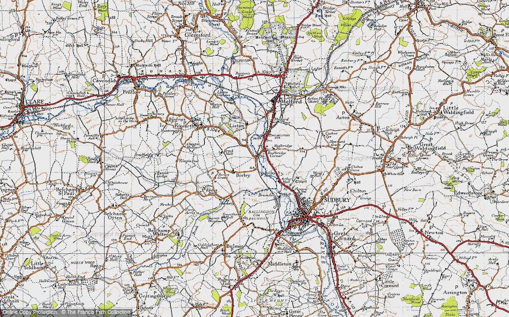 Old Map of Rodbridge Corner, 1946 in 1946