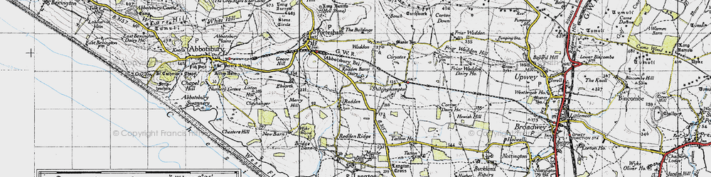 Old map of Waddon House in 1946