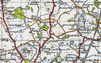 Old map of Rodeheath in 1947