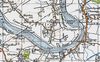 Old map of Rodley in 1946