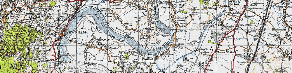 Old map of Rodley in 1946