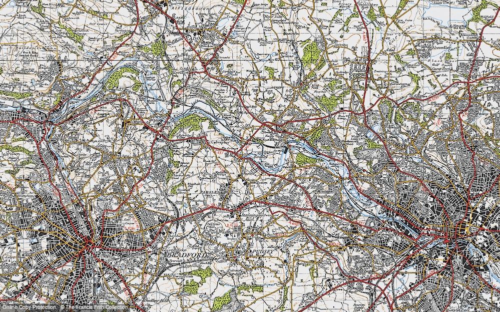 Old Map of Rodley, 1947 in 1947