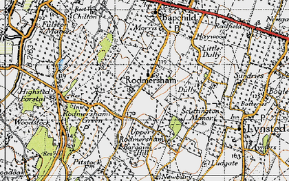 Old map of Rodmersham in 1946