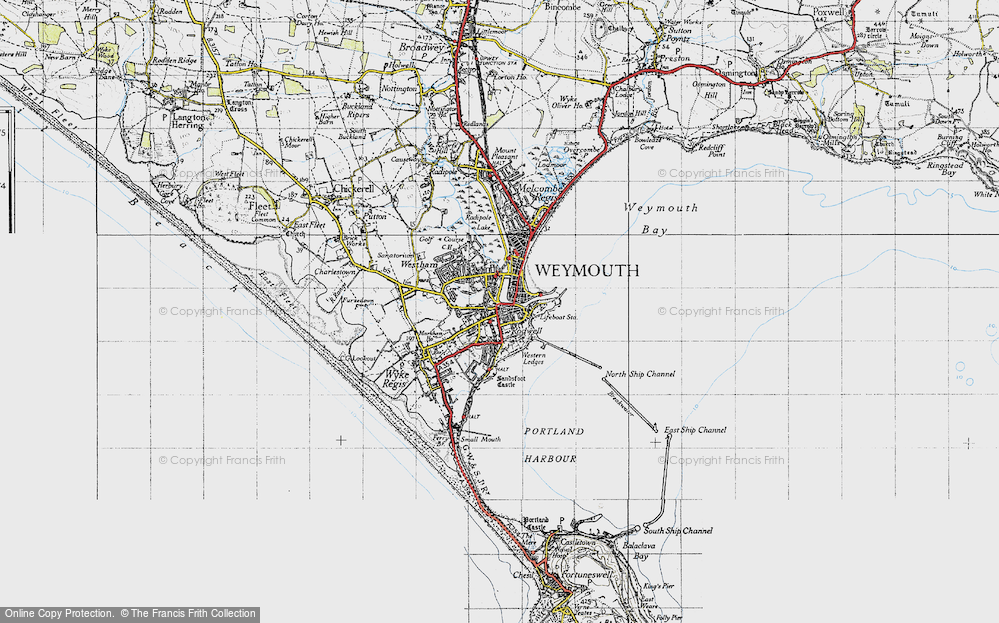 Old Map of Rodwell, 1946 in 1946