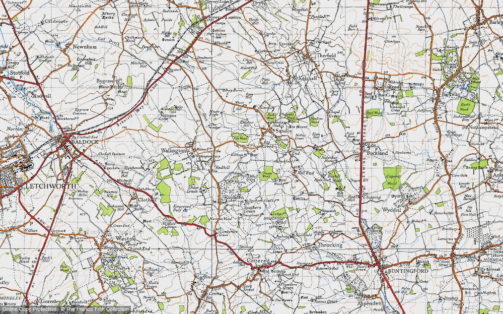 Old Map of Roe Green, 1946 in 1946