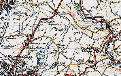 Old map of Roebuck Low in 1947