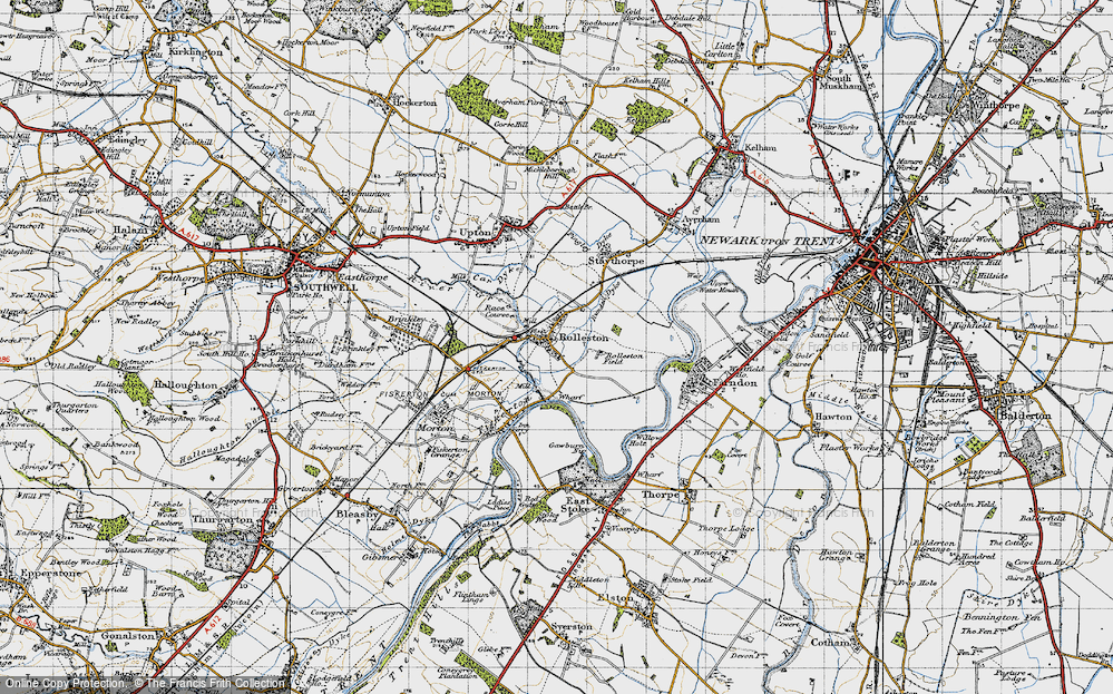 Old Map of Rolleston, 1946 in 1946