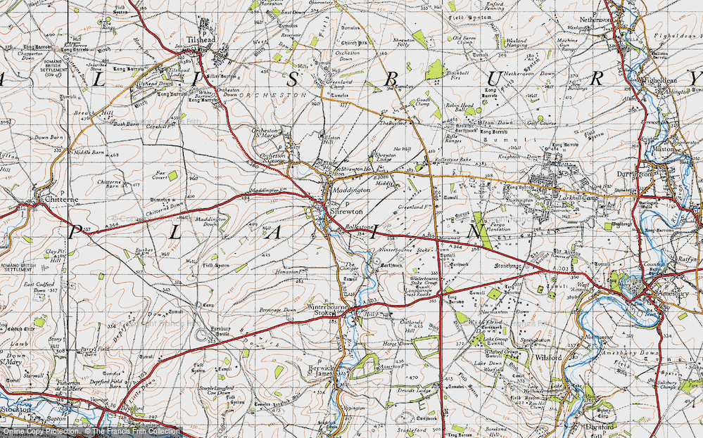 Old Map of Rollestone, 1940 in 1940