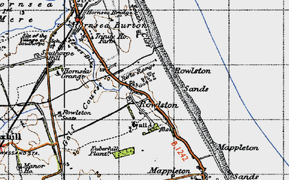 Old map of Rolston in 1947