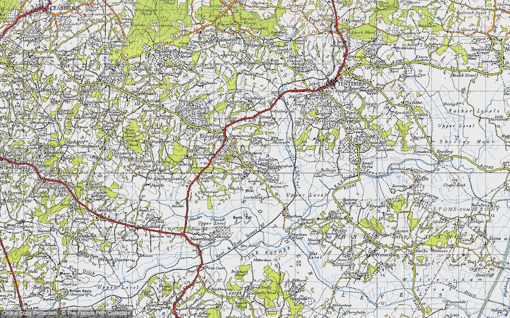 Old Map of Rolvenden Layne, 1940 in 1940