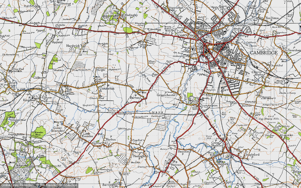 Old Map of Roman Hill, 1946 in 1946
