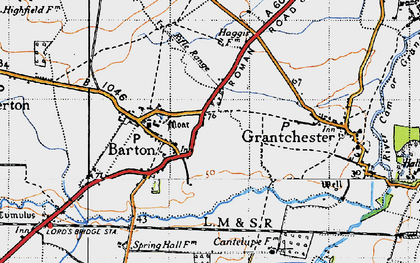 Old map of Roman Hill in 1946