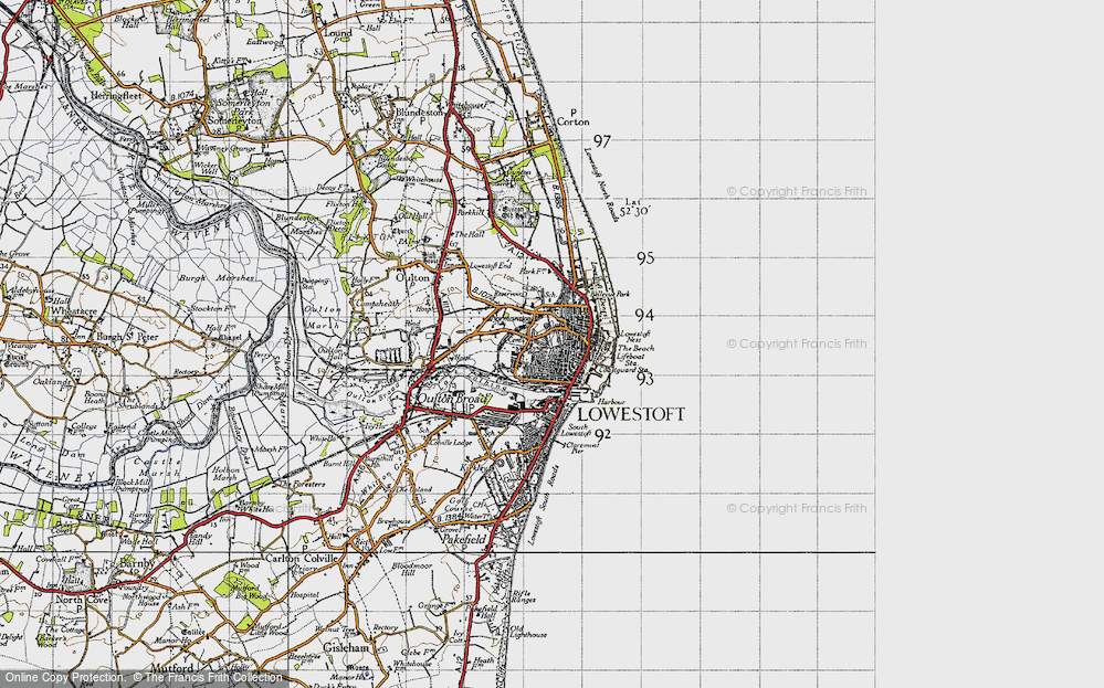 Old Map of Roman Hill, 1946 in 1946