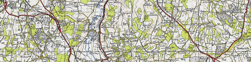 Old map of Romney Street in 1946