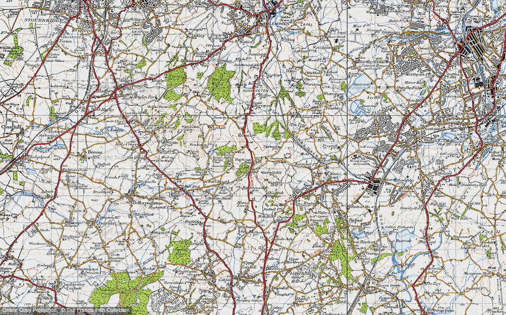 Old Map of Romsley Hill, 1947 in 1947